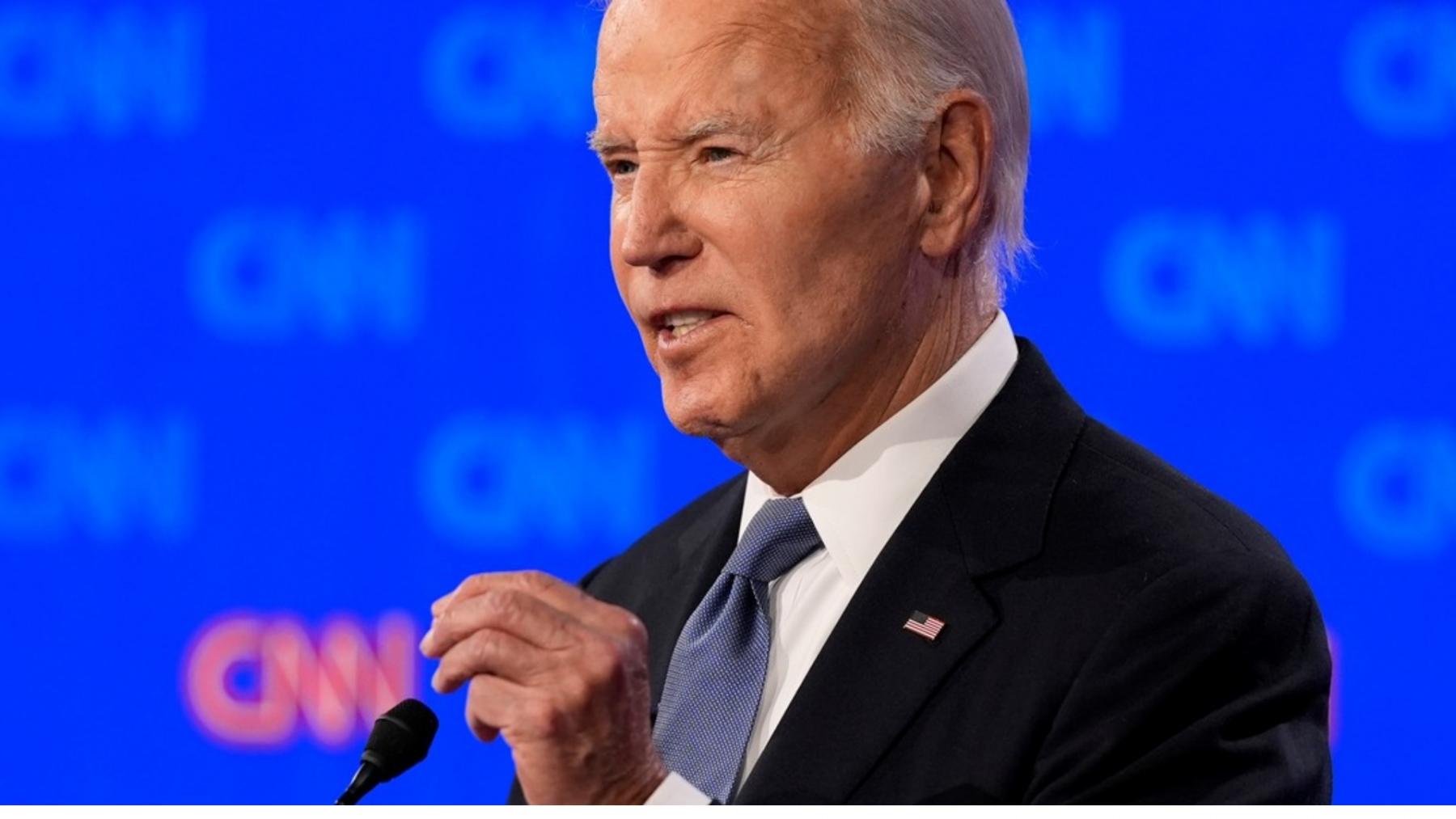  APBiden se presentó con una voz ronca, con un tono bajo y débil. Foto: AP